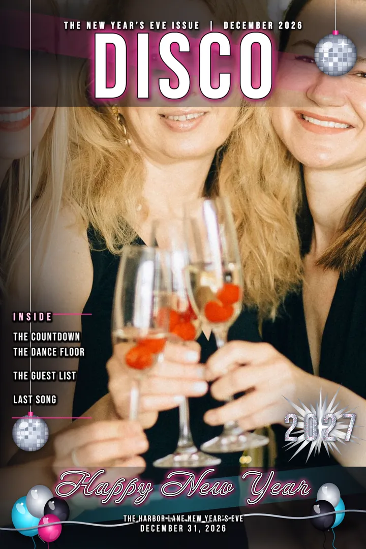 Disco Glam, Magazine cover, 4x6 portrait