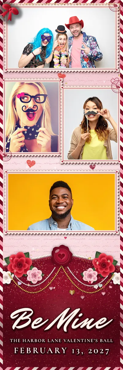 Love Letters, 2x6 strip, four photos