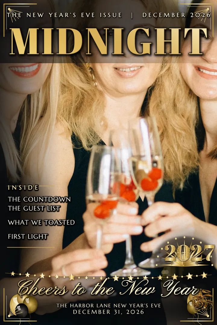 Midnight, Magazine cover, 4x6 portrait