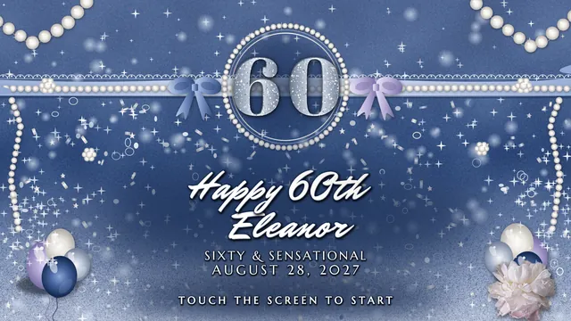 Pearl and Sapphire Sixty, Welcome screen
